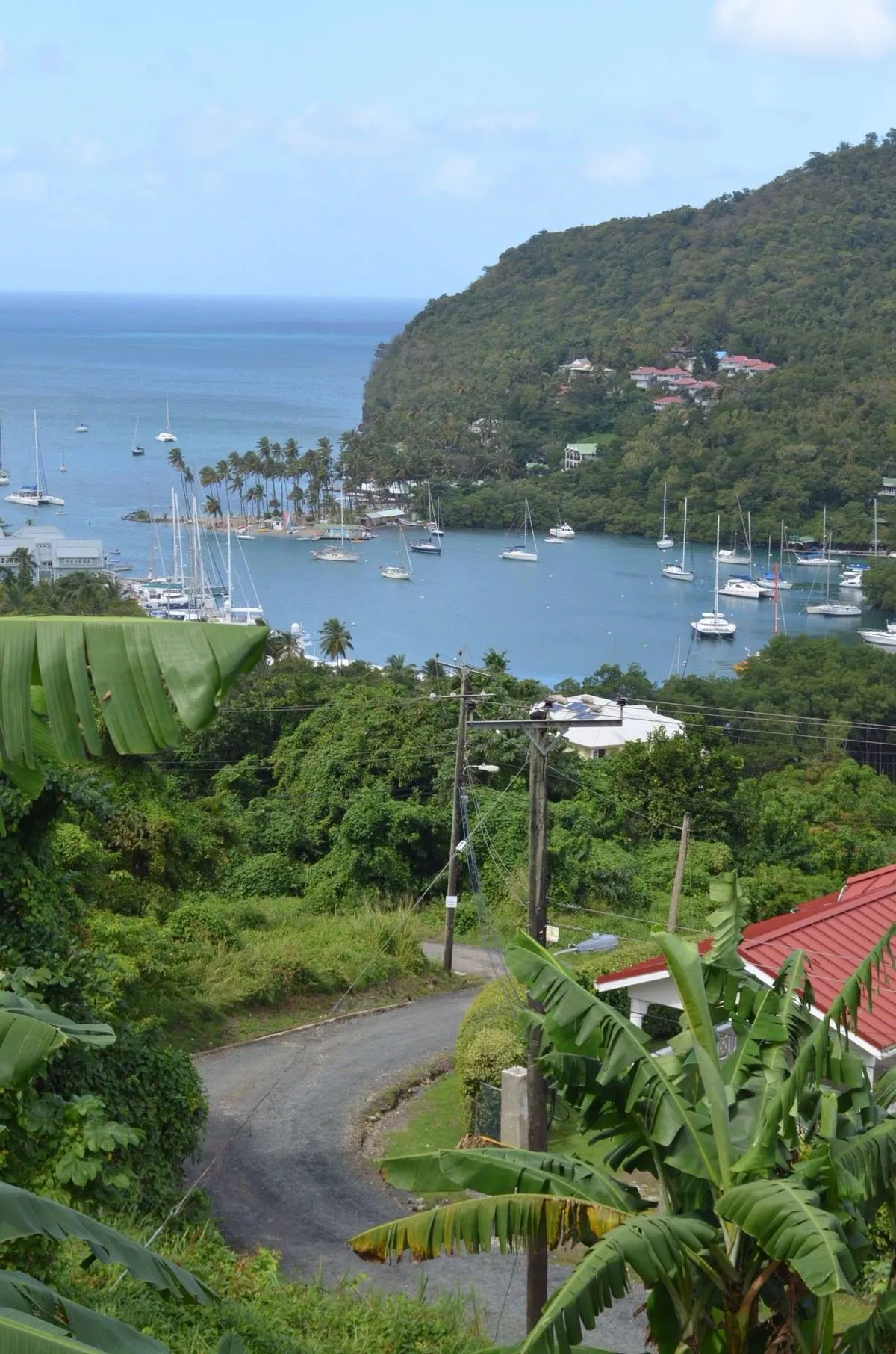 Villa setting in St. Lucia